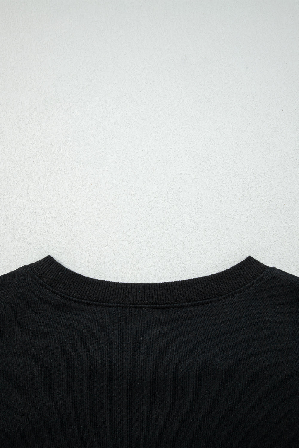 Black Varsity Football Bow Baggy Sweatshirt