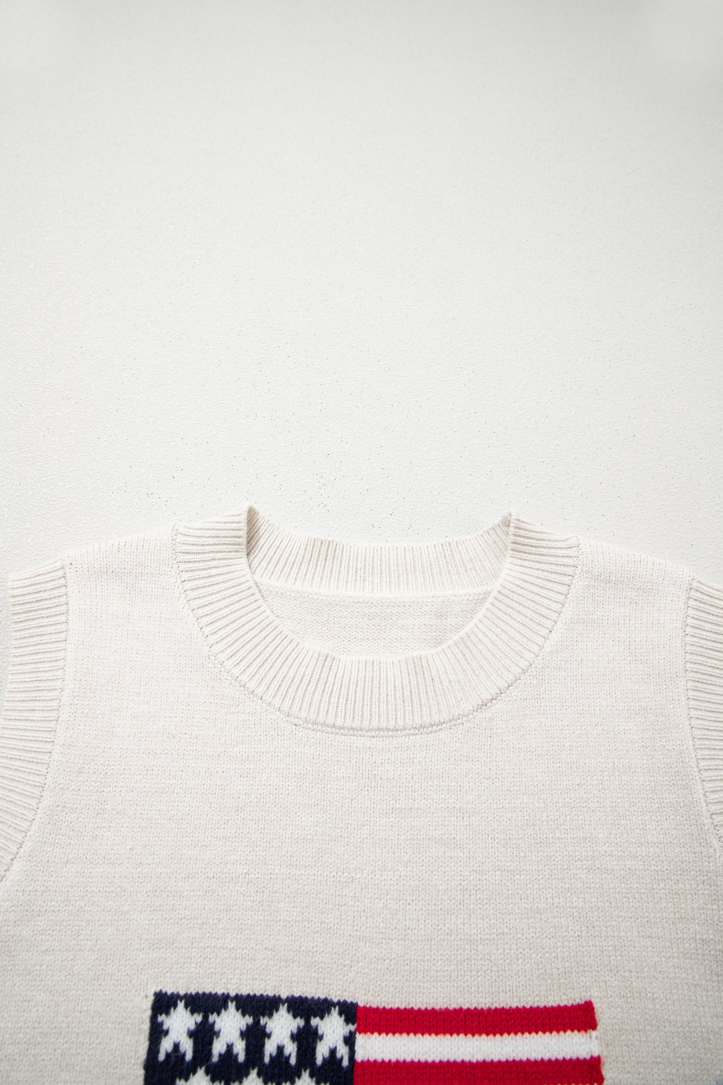 American Flag Sleeveless Sweater