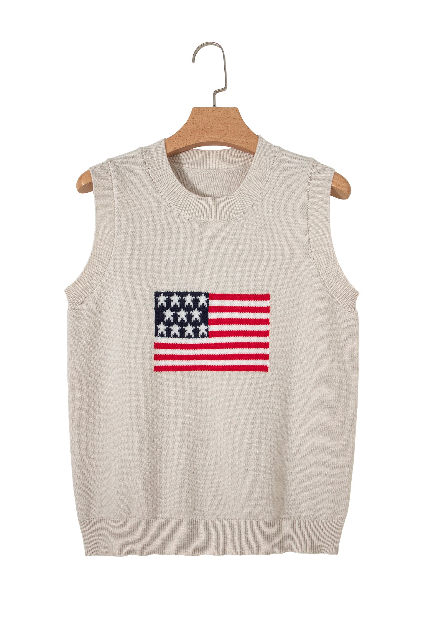 American Flag Sleeveless Sweater