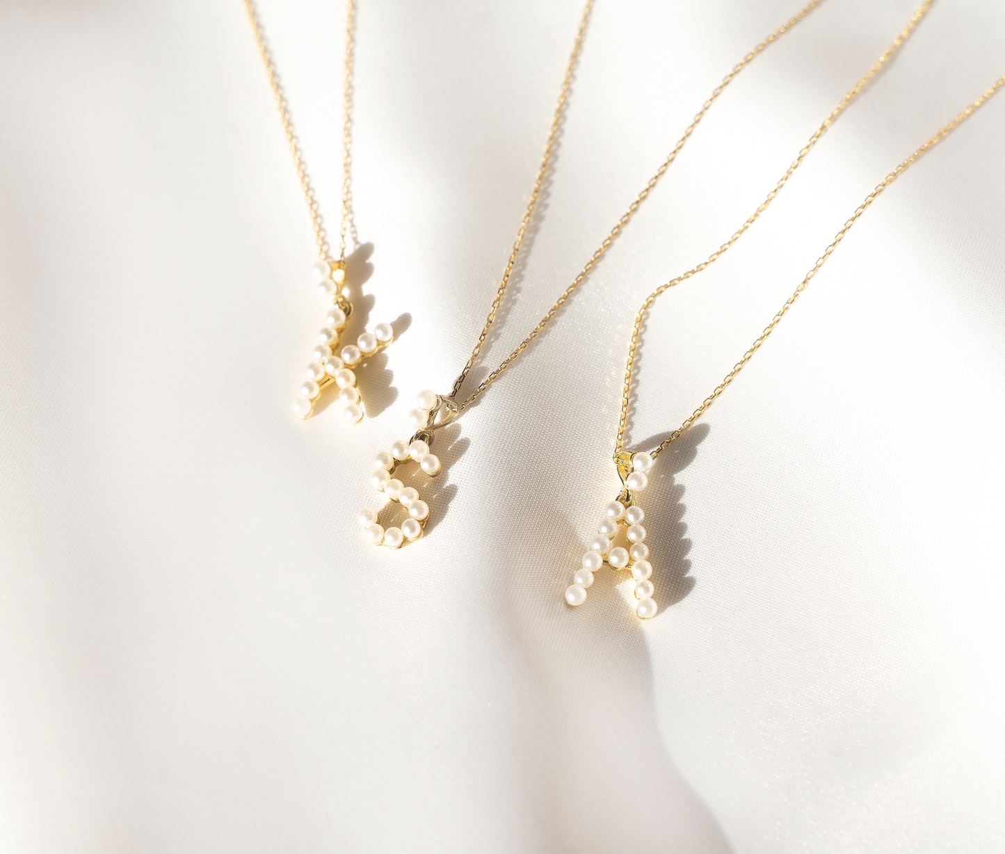 PEARL Initial Necklace