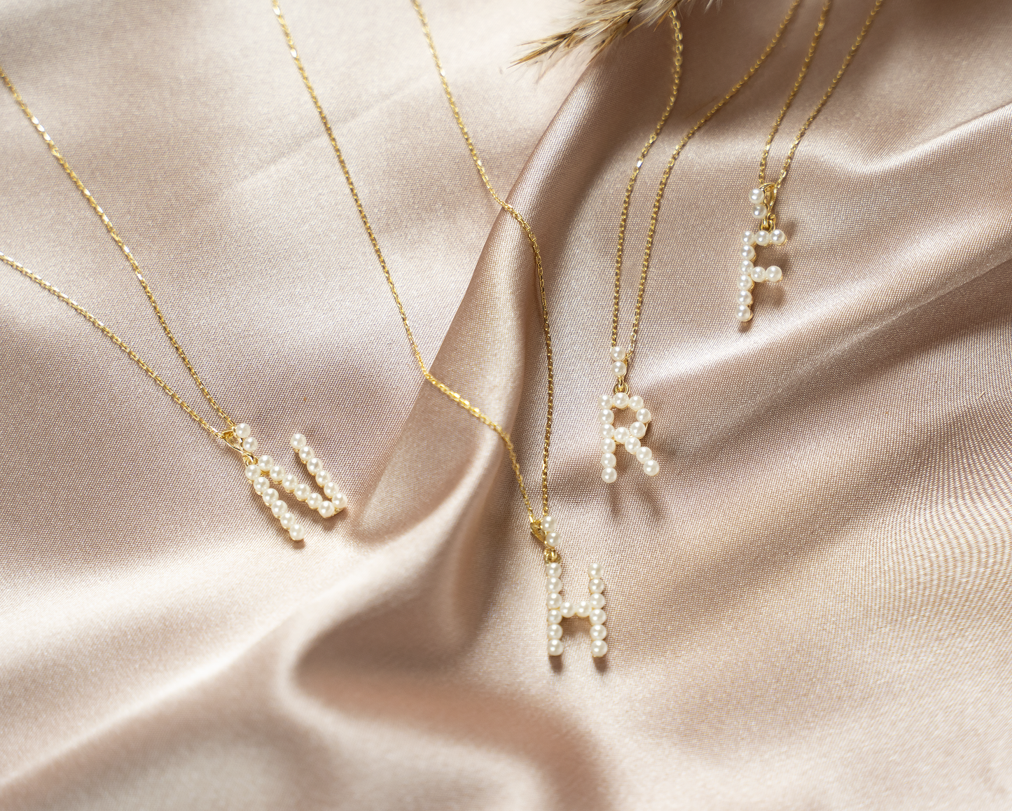 PEARL Initial Necklace