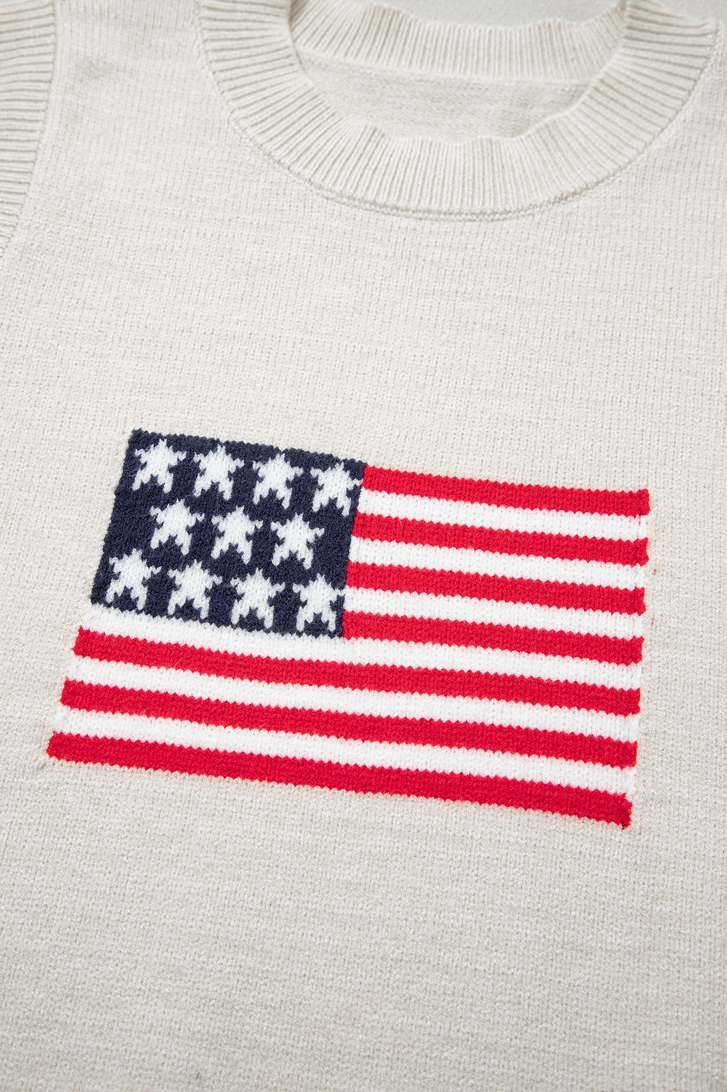 American Flag Sleeveless Sweater